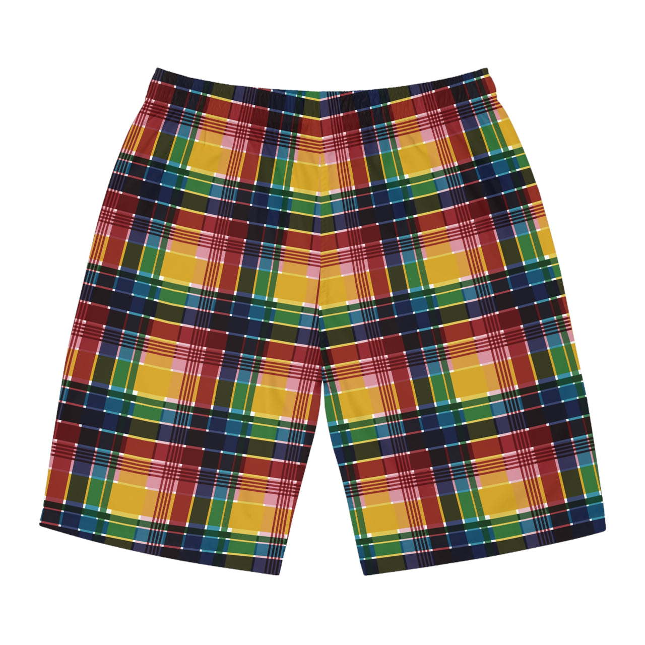 Virgin Islands Madras Men's Board Shorts (AOP)