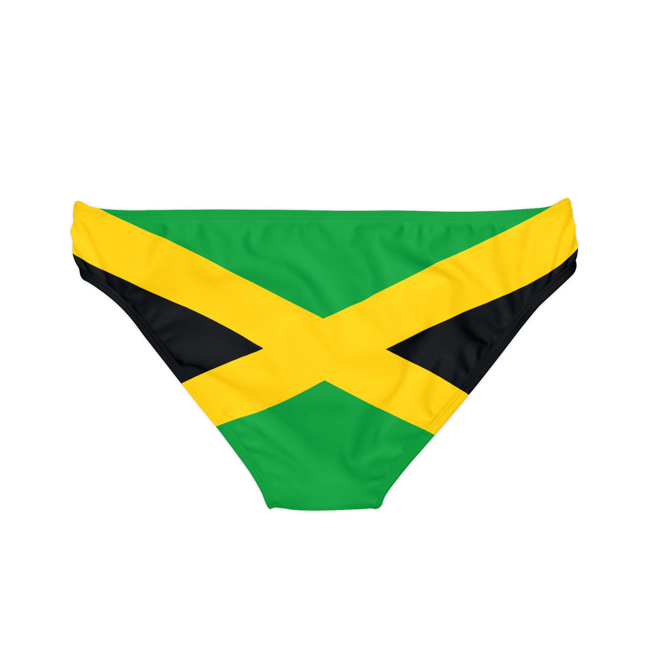 Jamaican Flag Loop Tie Side Bikini Bottom (AOP)