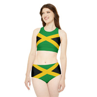 Thumbnail for Jamaican Flag Sporty Bikini Set