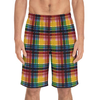 Thumbnail for Virgin Islands Madras Men's Board Shorts (AOP)