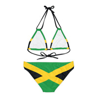 Thumbnail for Jamaican Flag Strappy Bikini Set (AOP)