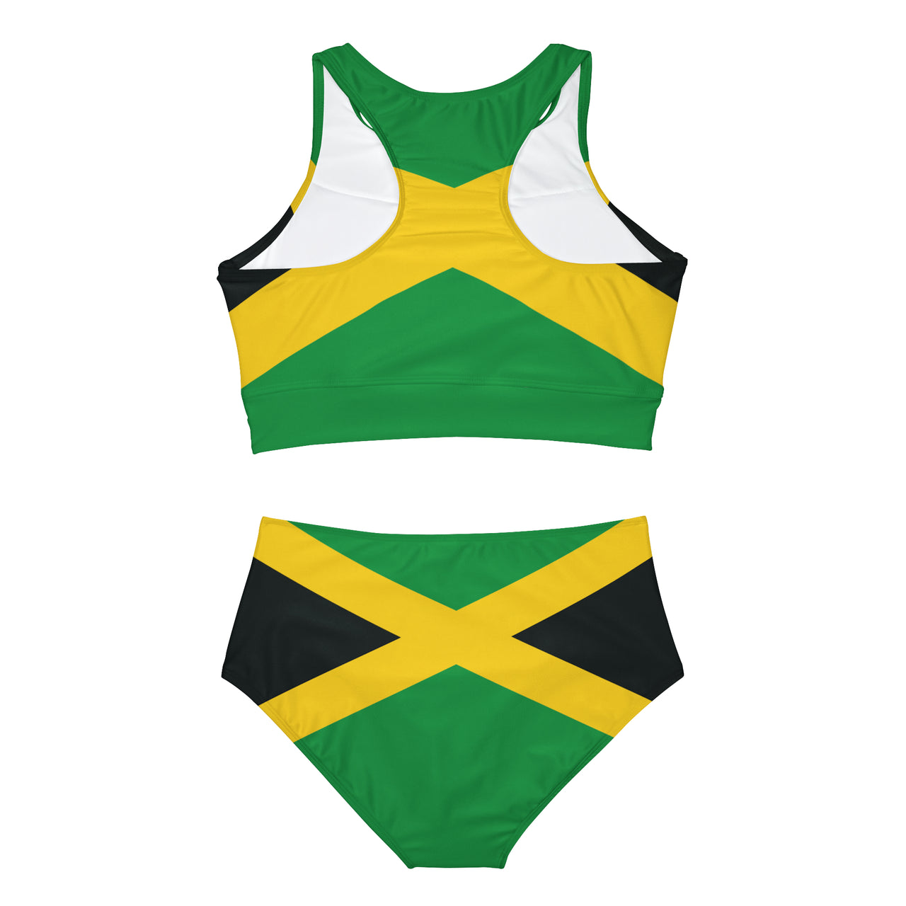 Jamaican Flag Sporty Bikini Set