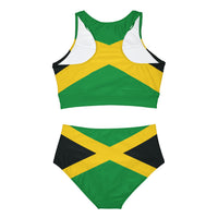 Thumbnail for Jamaican Flag Sporty Bikini Set