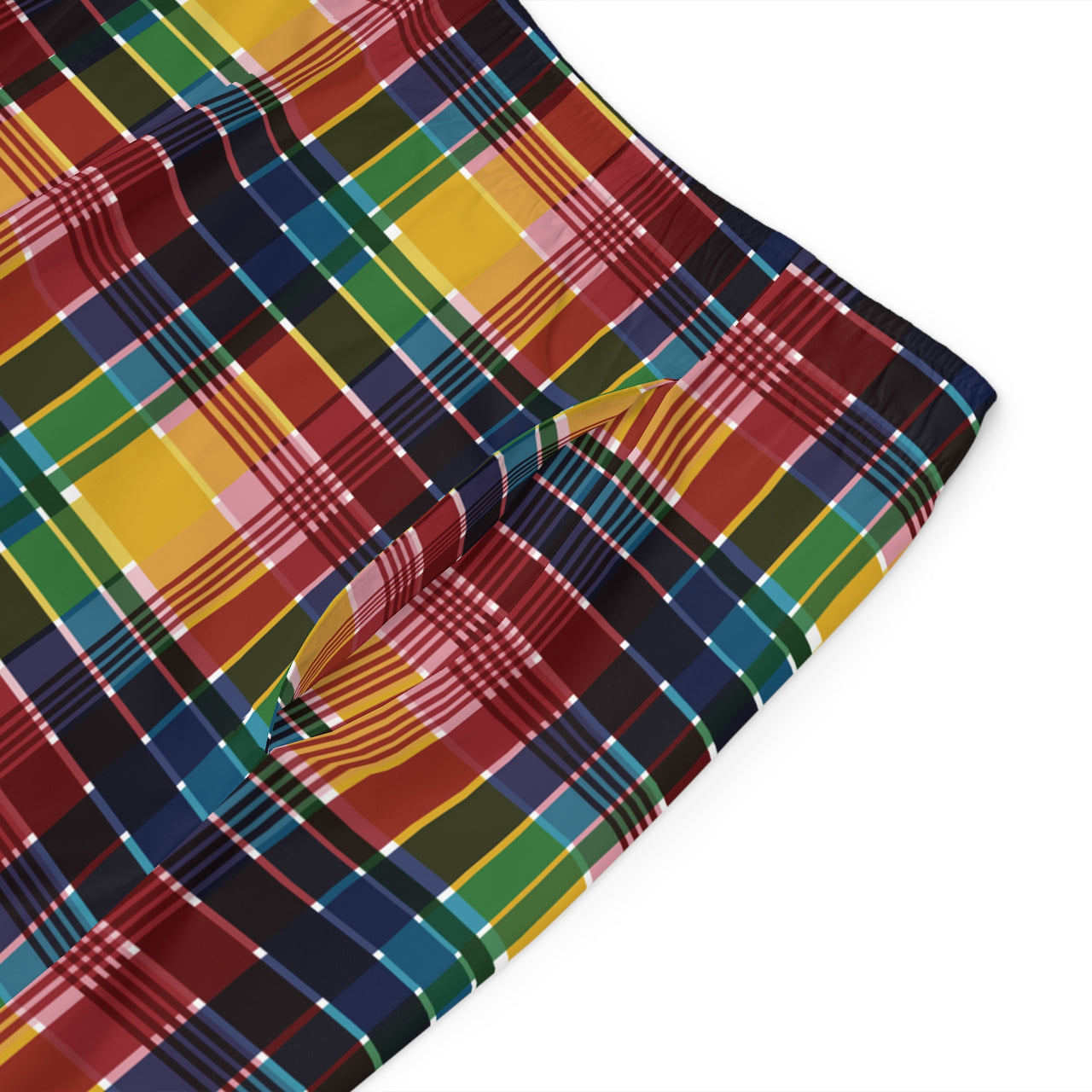 Virgin Islands Madras Men's Board Shorts (AOP)