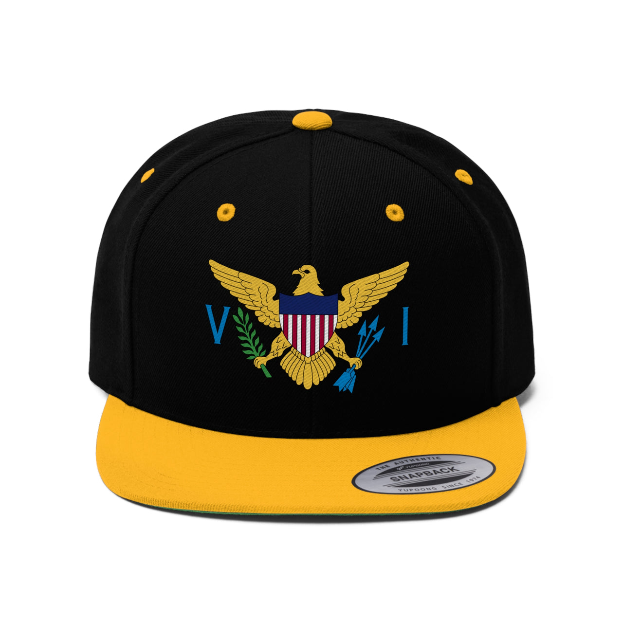 Virgin Islands Flag Unisex Flat Bill Hat