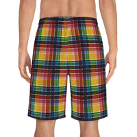 Thumbnail for Virgin Islands Madras Men's Board Shorts (AOP)