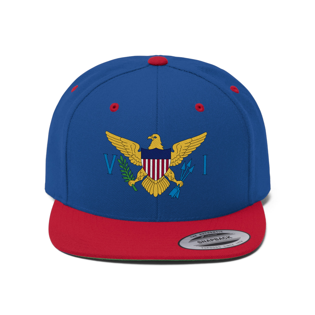 Virgin Islands Flag Unisex Flat Bill Hat