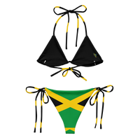 Thumbnail for Jamaican Flag recycled string bikini