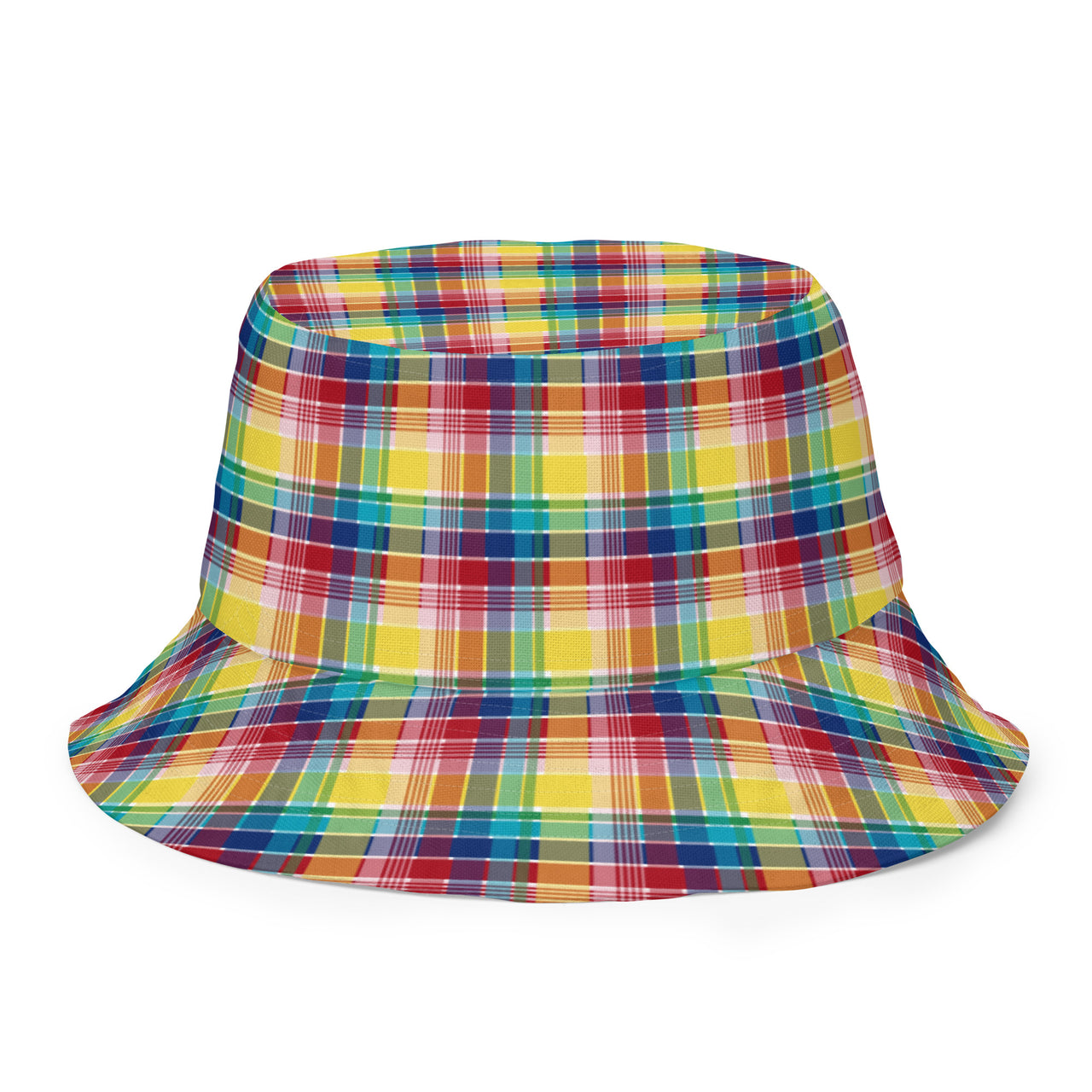 Virgin Islands Madras VI Flag Madras Reversible bucket hat