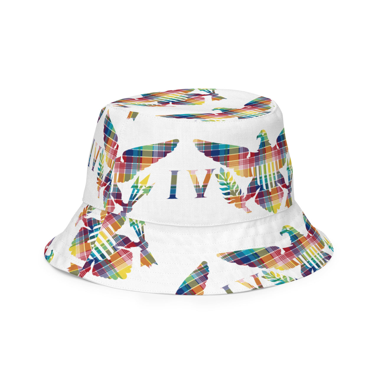 Virgin Islands Madras VI Flag Madras Reversible bucket hat