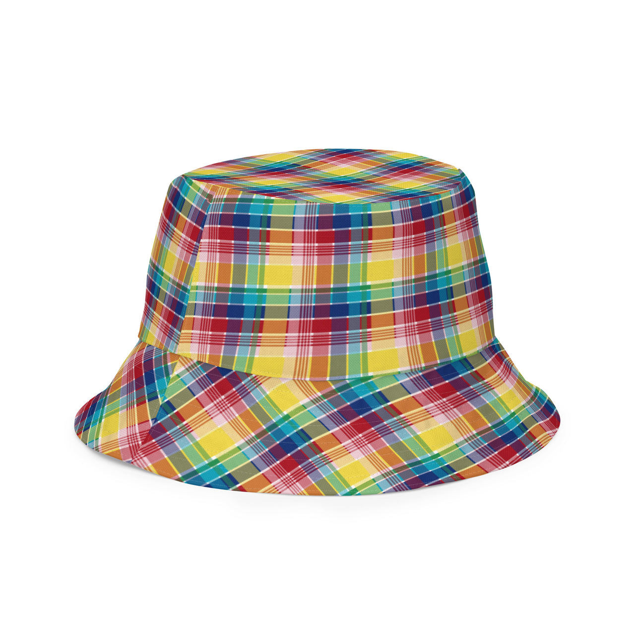 Virgin Islands Madras VI Flag Madras Reversible bucket hat