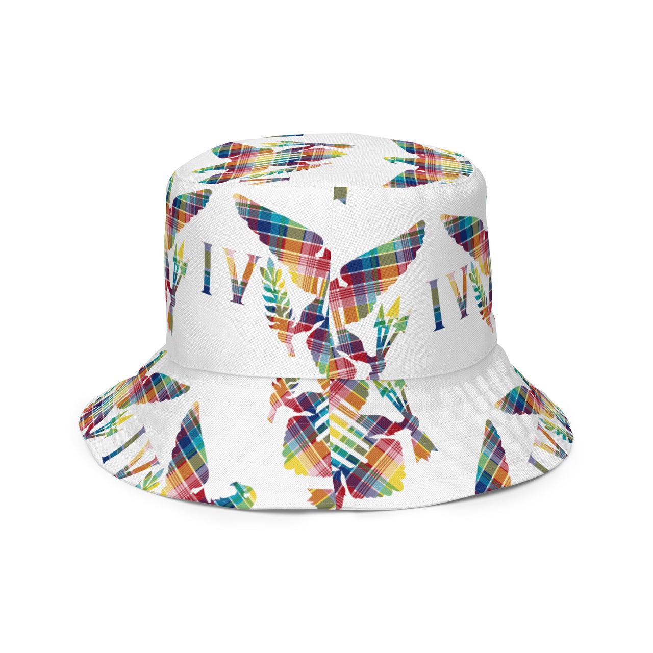 Virgin Islands Madras VI Flag Madras Reversible bucket hat