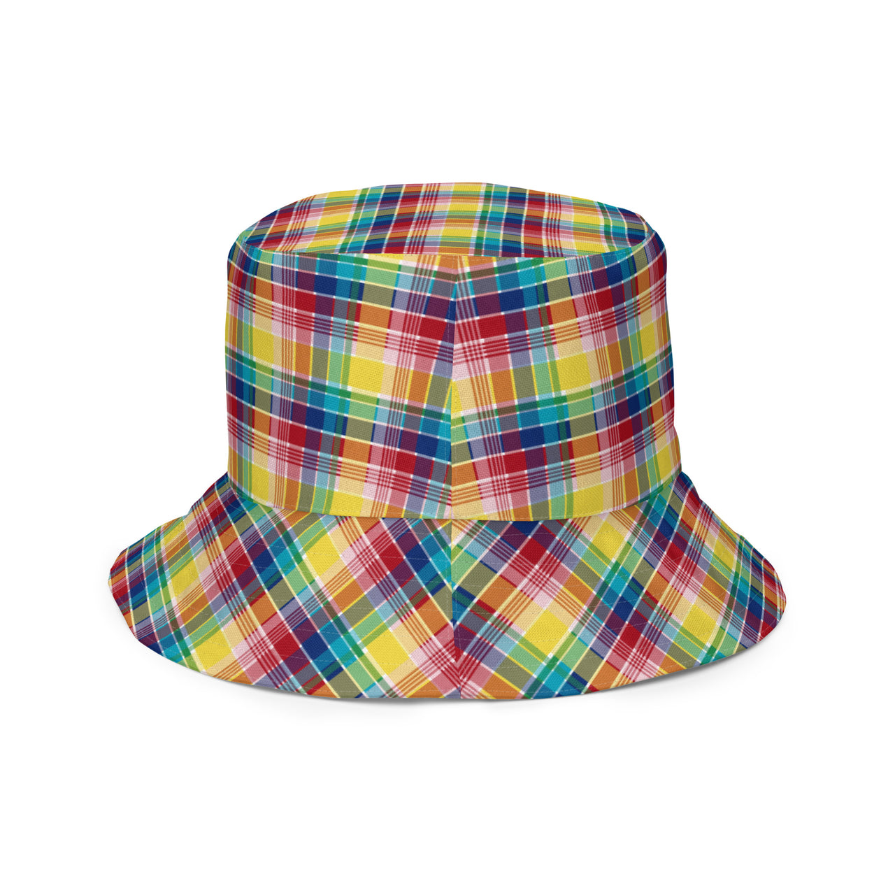 Virgin Islands Madras VI Flag Madras Reversible bucket hat