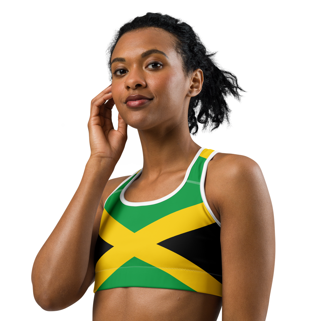 Jamaican Flag Sports bra