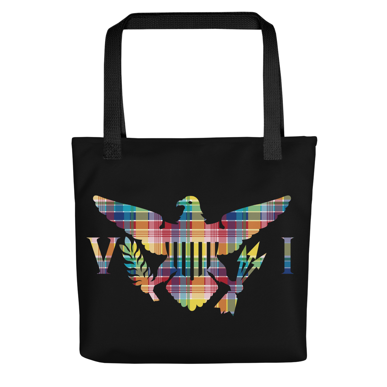 Virgin Islands Madras Flag Tote bag