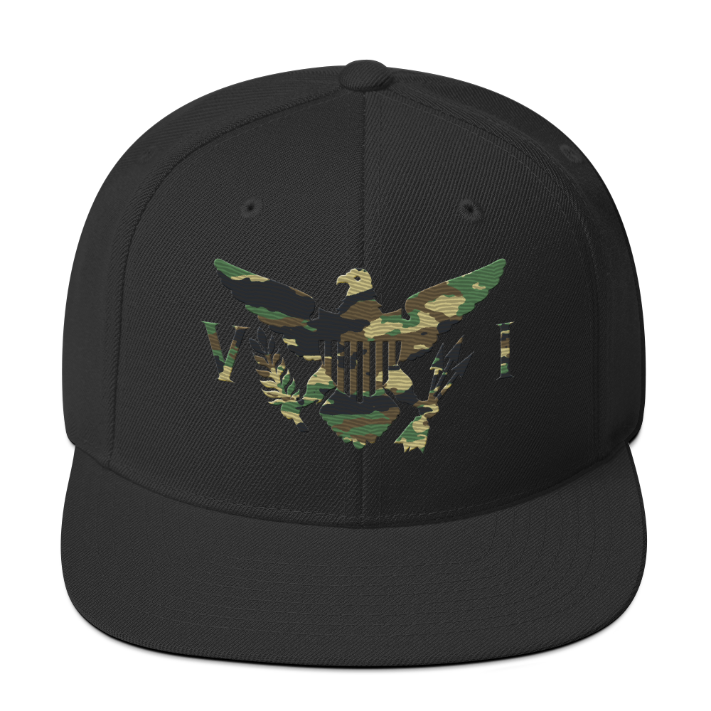 Virgin Islands Camo Flag Yupoong 6089M Snapback Hat