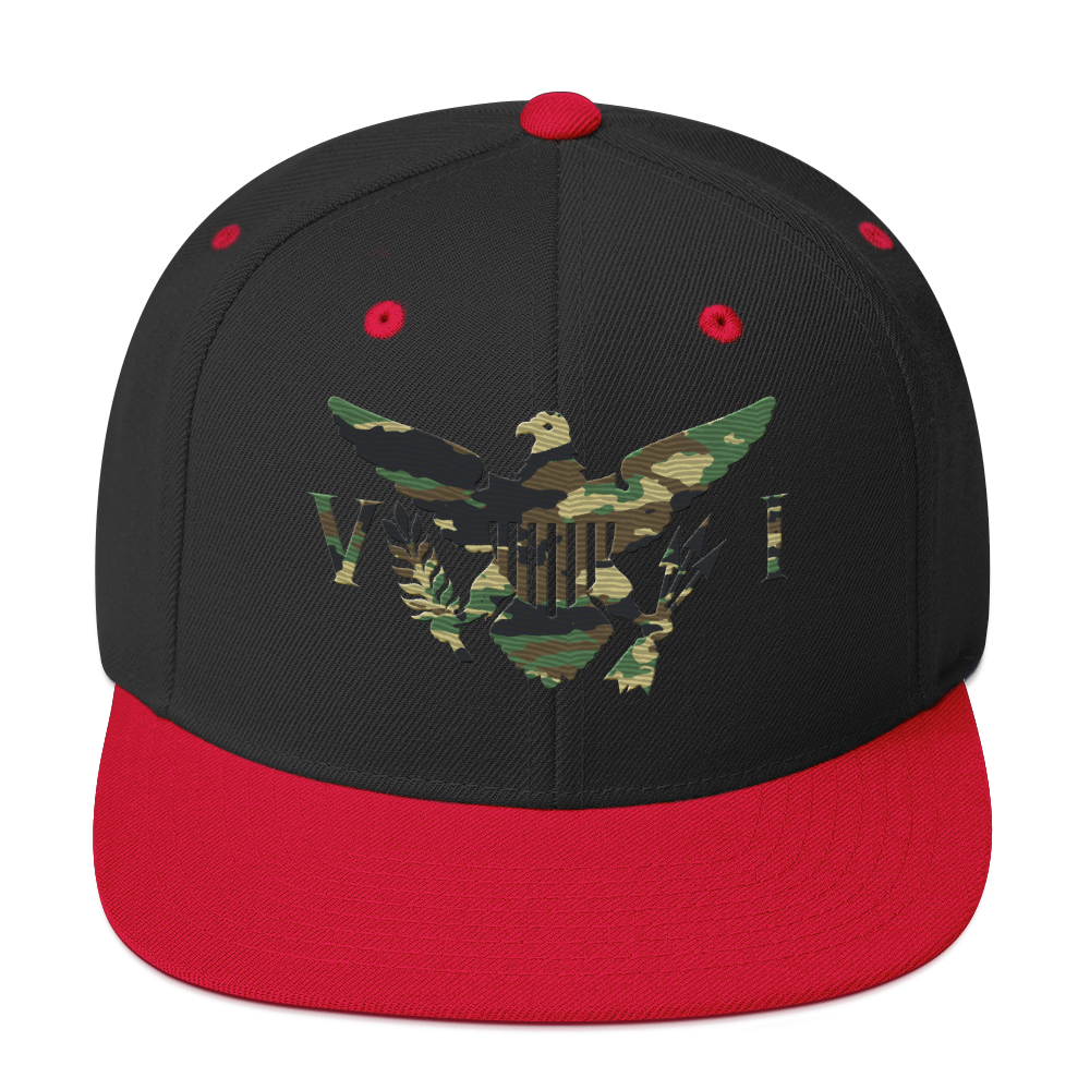 Virgin Islands Camo Flag Yupoong 6089M Snapback Hat