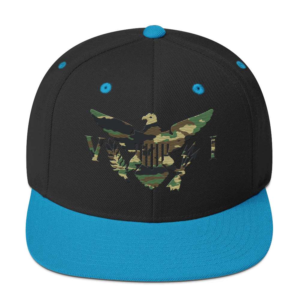 Virgin Islands Camo Flag Yupoong 6089M Snapback Hat