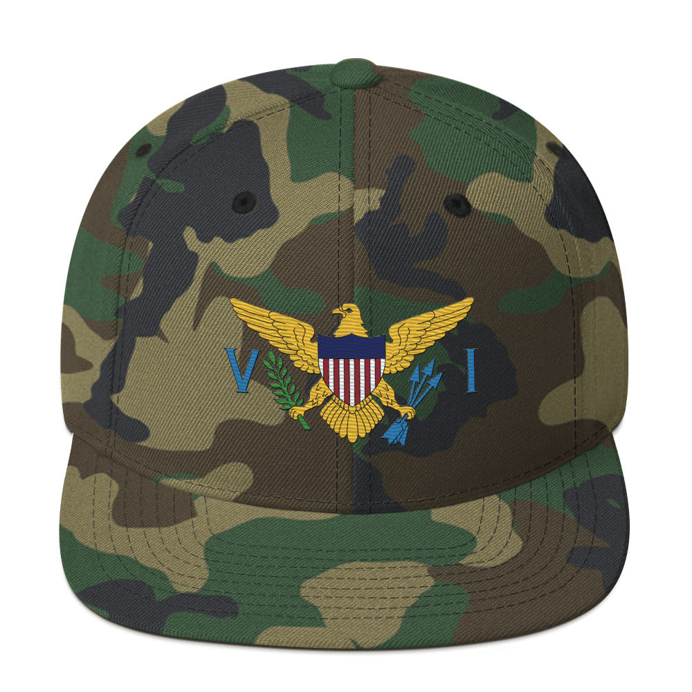 Virgin Islands Flag Snapback Hat