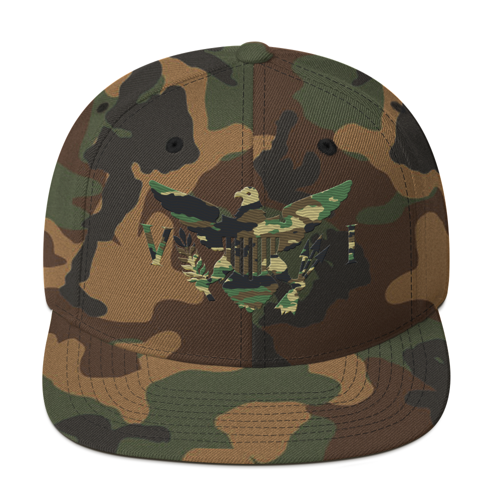 Virgin Islands Camo Flag Yupoong 6089M Snapback Hat