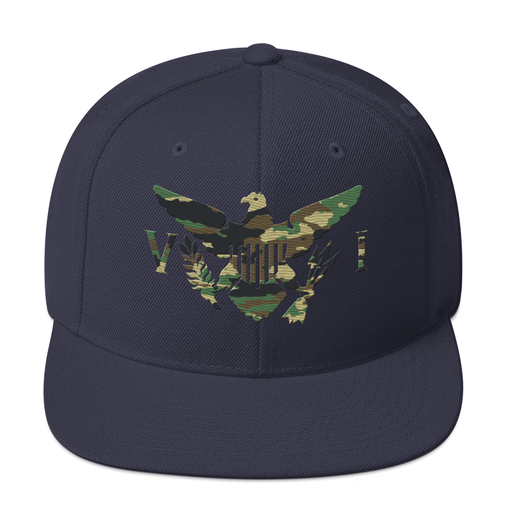 Virgin Islands Camo Flag Yupoong 6089M Snapback Hat