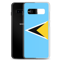 Thumbnail for St. Lucia Flag Clear Case for Samsung®