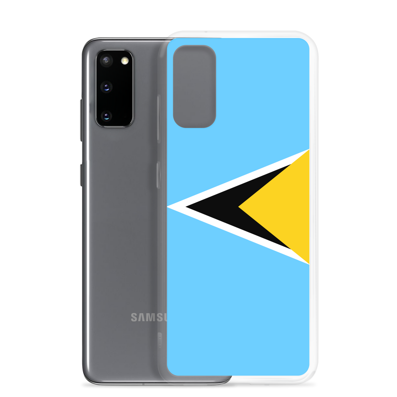 St. Lucia Flag Clear Case for Samsung®