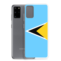 Thumbnail for St. Lucia Flag Clear Case for Samsung®