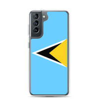 Thumbnail for St. Lucia Flag Clear Case for Samsung®