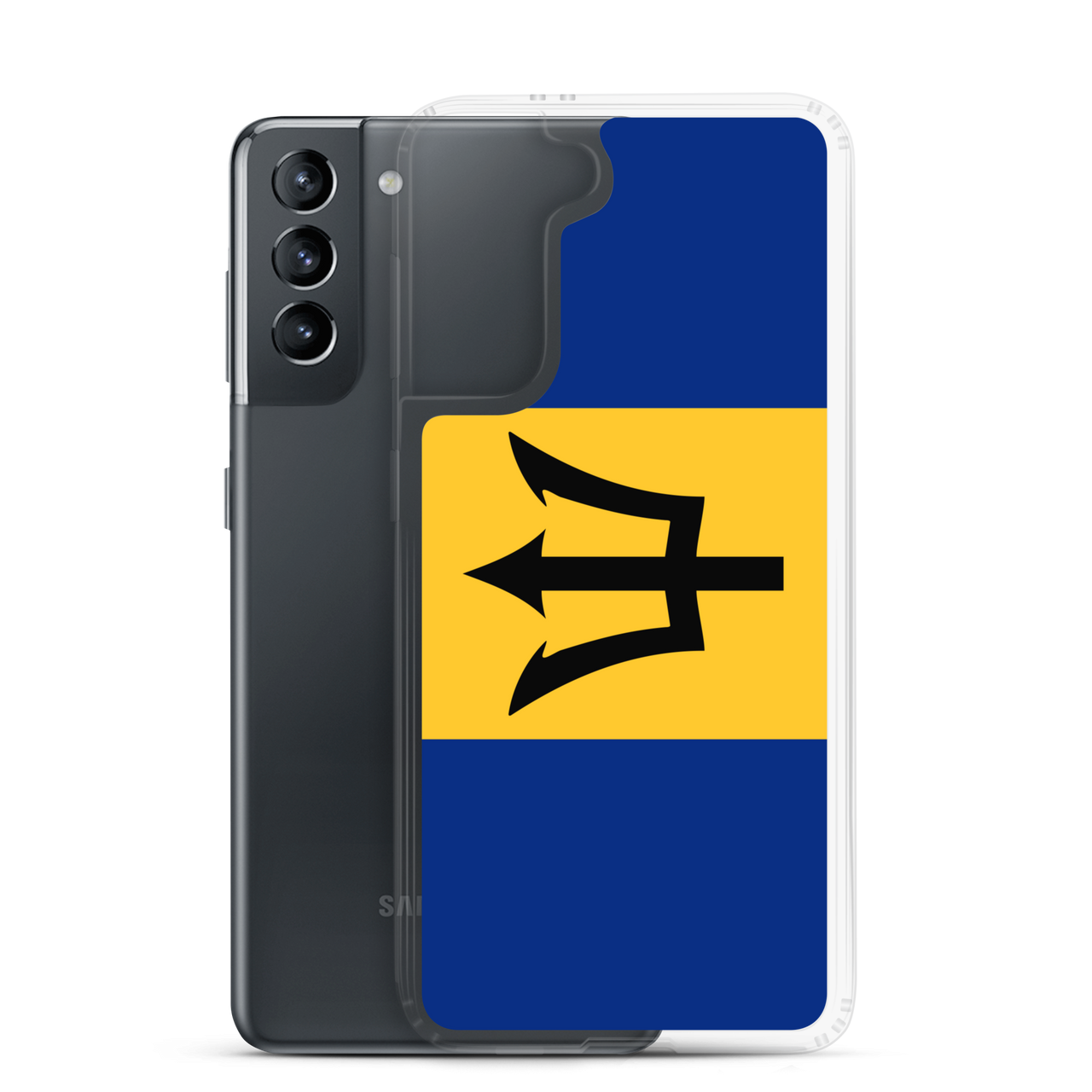 Barbados Flag Clear Case for Samsung®