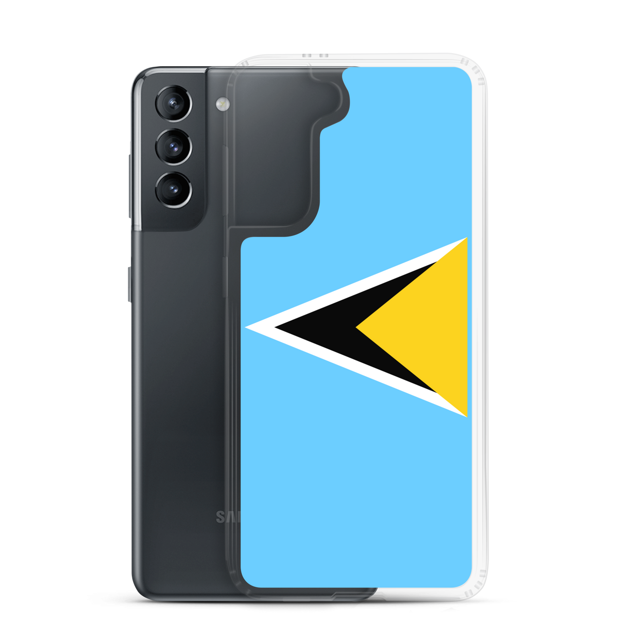 St. Lucia Flag Clear Case for Samsung®