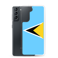 Thumbnail for St. Lucia Flag Clear Case for Samsung®