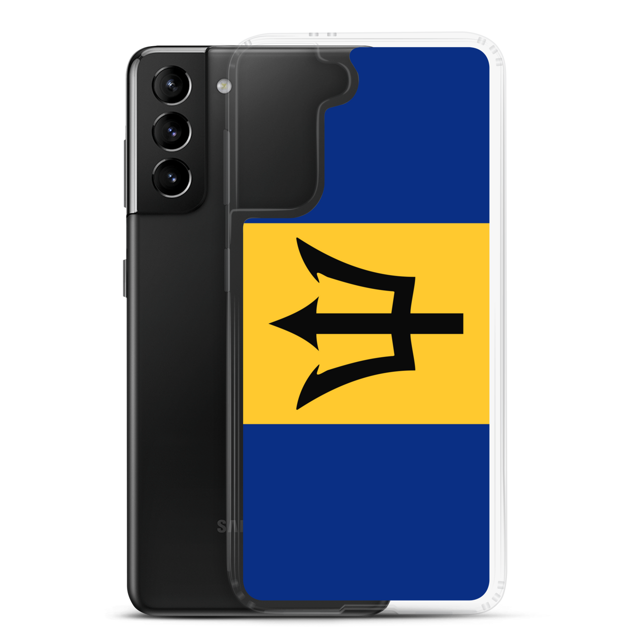 Barbados Flag Clear Case for Samsung®