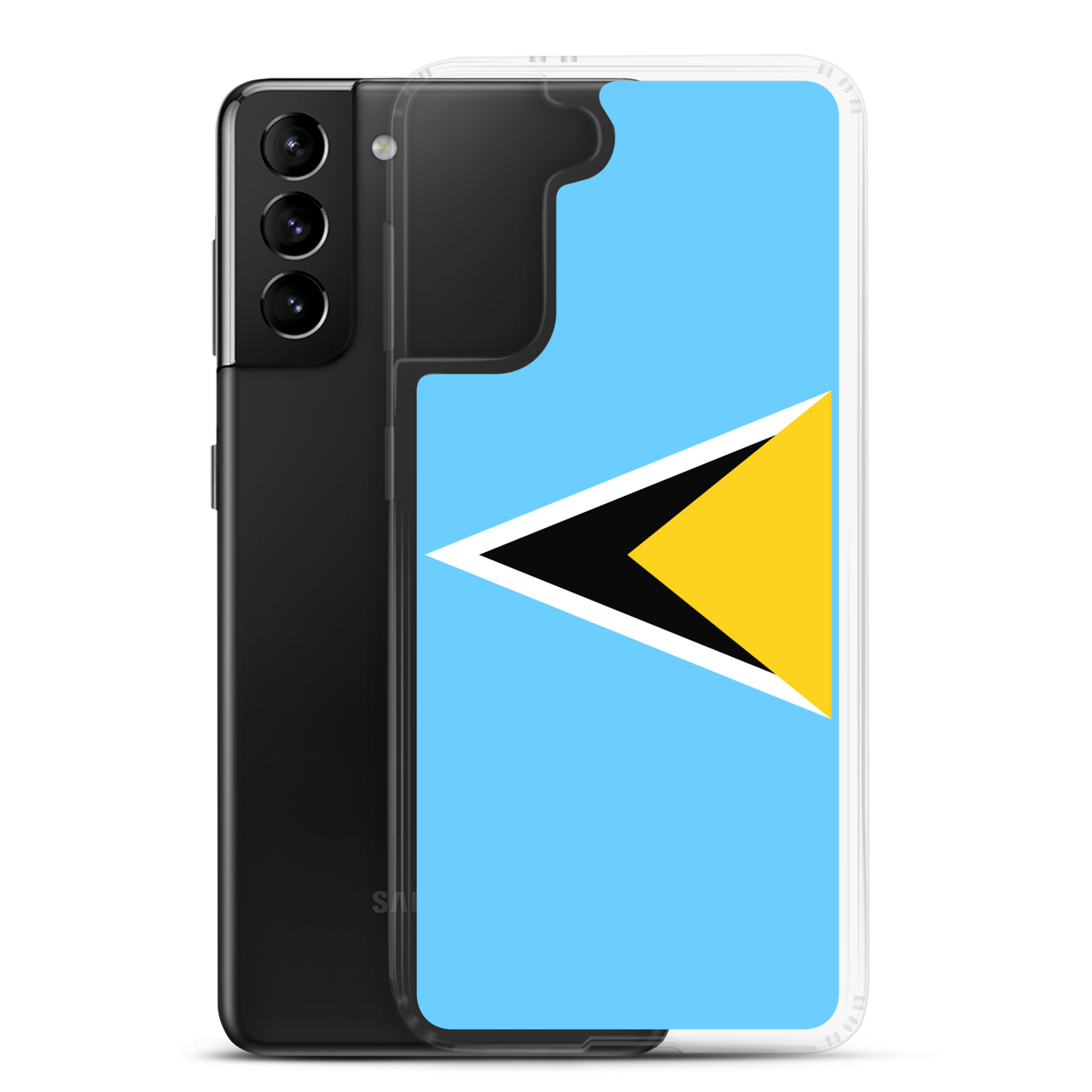 St. Lucia Flag Clear Case for Samsung®