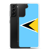 Thumbnail for St. Lucia Flag Clear Case for Samsung®