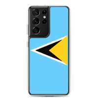 Thumbnail for St. Lucia Flag Clear Case for Samsung®