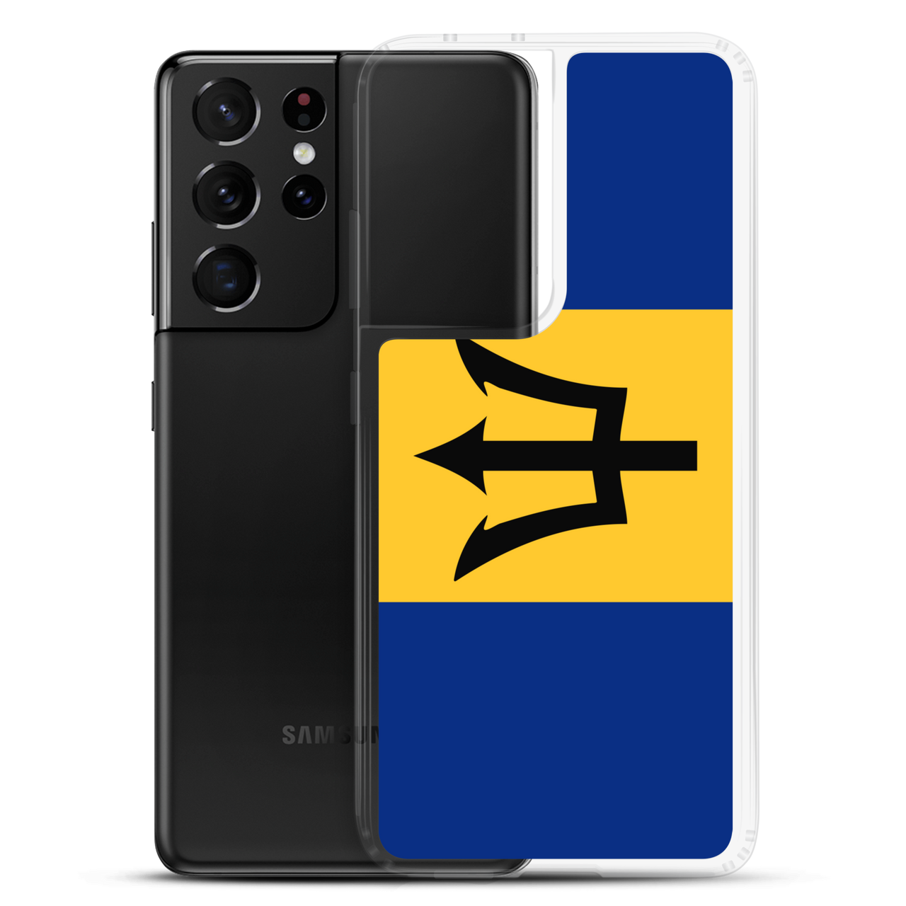 Barbados Flag Clear Case for Samsung®