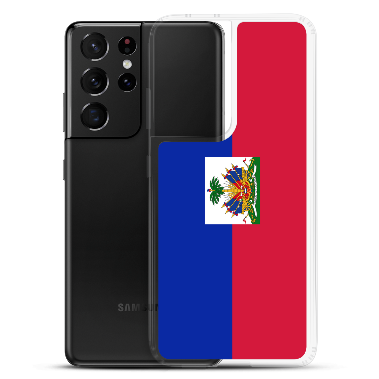 Haiti Flag Clear Case for Samsung®