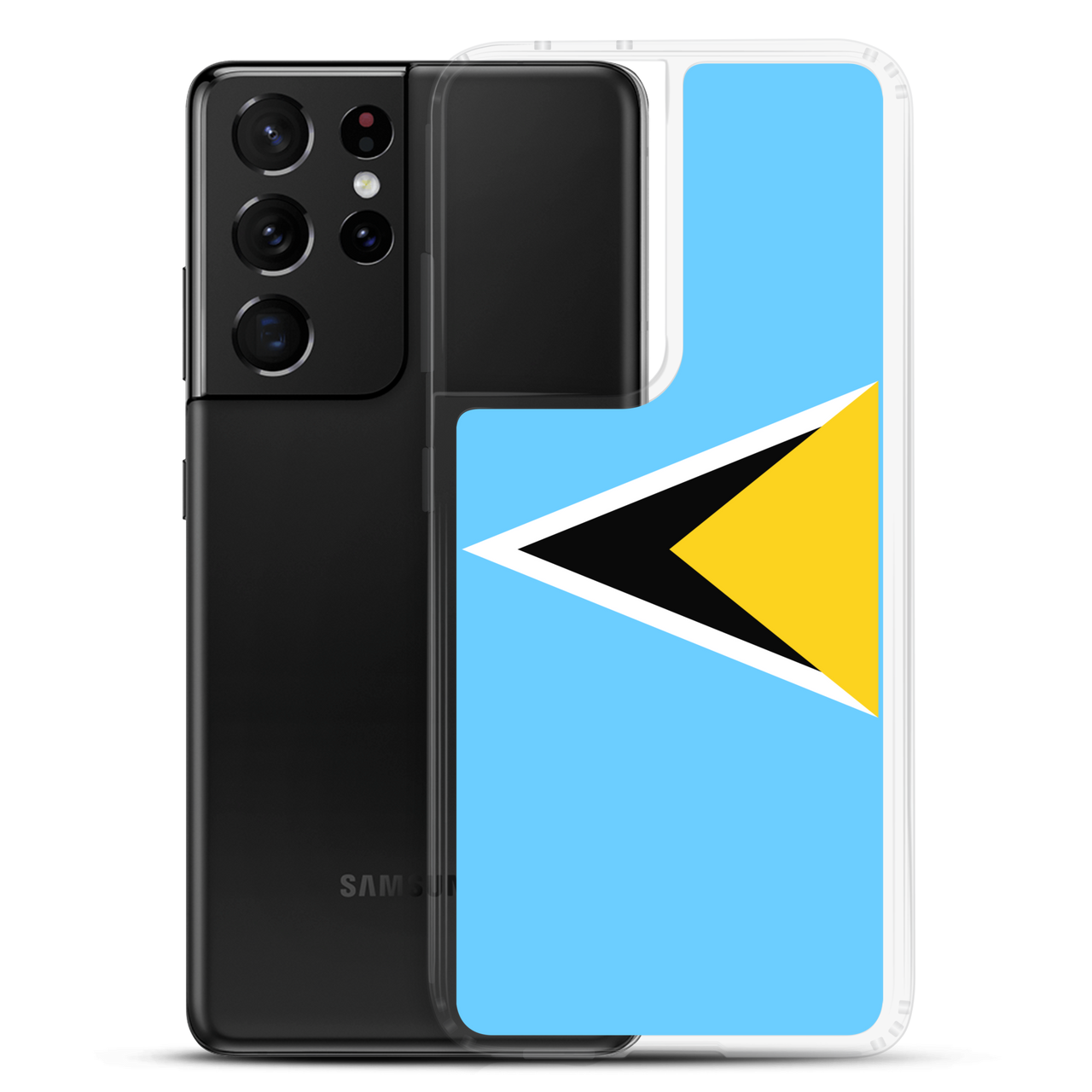 St. Lucia Flag Clear Case for Samsung®