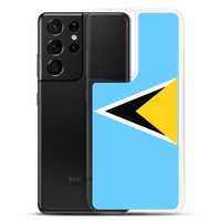 Thumbnail for St. Lucia Flag Clear Case for Samsung®