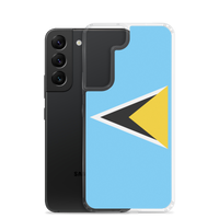 Thumbnail for St. Lucia Flag Clear Case for Samsung®