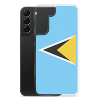 Thumbnail for St. Lucia Flag Clear Case for Samsung®