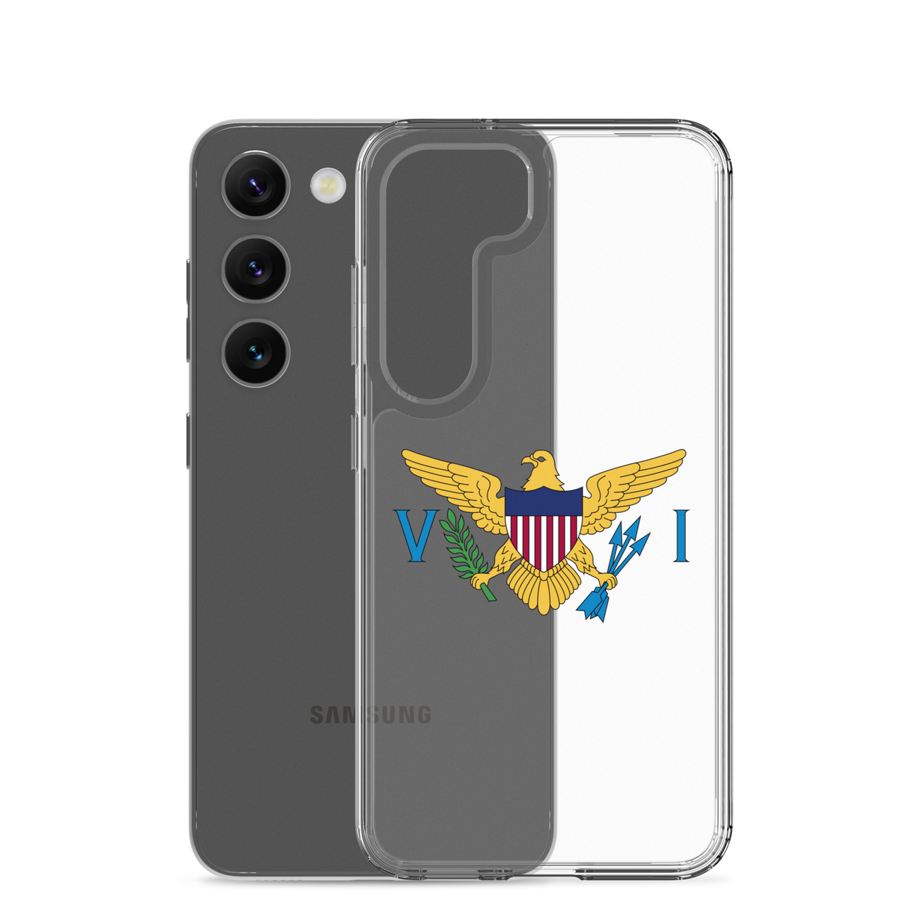 Virgin Islands Flag Clear Case for Samsung®