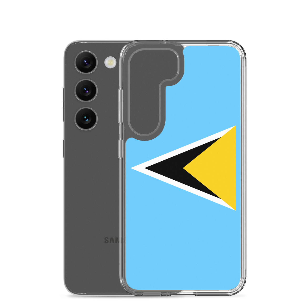 St. Lucia Flag Clear Case for Samsung®