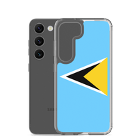 Thumbnail for St. Lucia Flag Clear Case for Samsung®