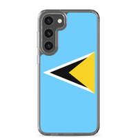 Thumbnail for St. Lucia Flag Clear Case for Samsung®