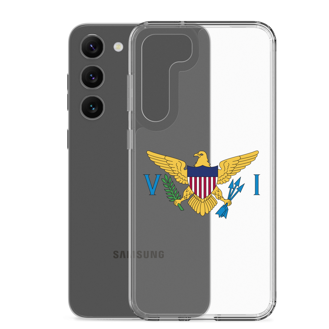 Virgin Islands Flag Clear Case for Samsung®