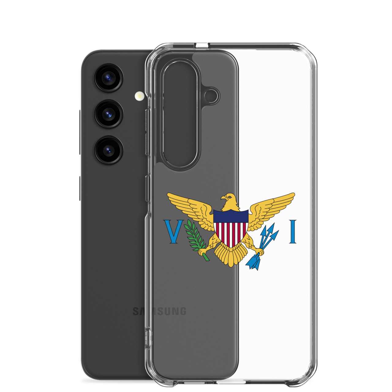 Virgin Islands Flag Clear Case for Samsung®