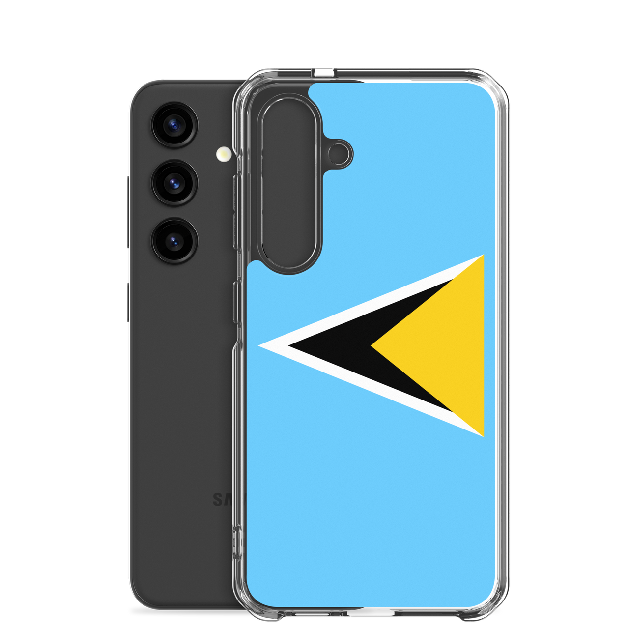 St. Lucia Flag Clear Case for Samsung®