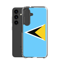 Thumbnail for St. Lucia Flag Clear Case for Samsung®